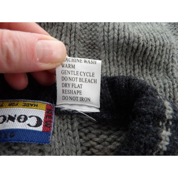 Vintage Concrete Made 4 Streets Sweater Mens Large Cable Knit Pullover Grandpa - Picture 4 of 9